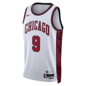 Muške NBA Dres Chicago Bulls Nikola Vucevic 9 Nike 2022-23 City Edition Bijela Swingman